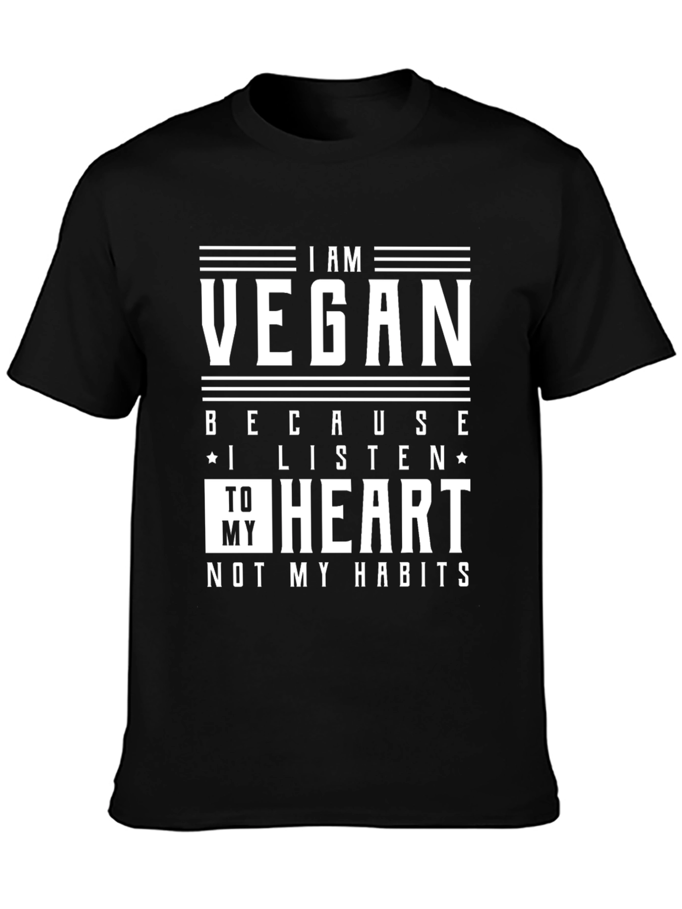 Vegan T-Shirt - Listen To Your Heart Graphic Tee