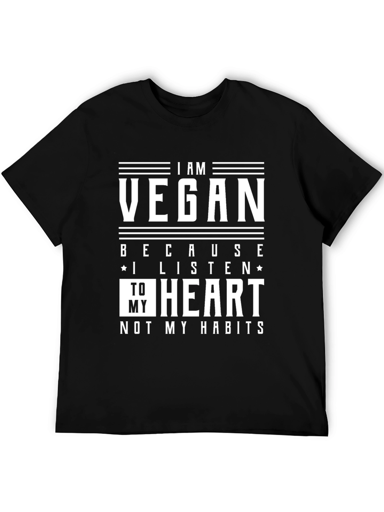 Vegan T-Shirt - Listen To Your Heart Graphic Tee