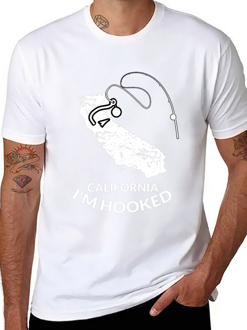 California Im Hooked Fishing T-Shirt