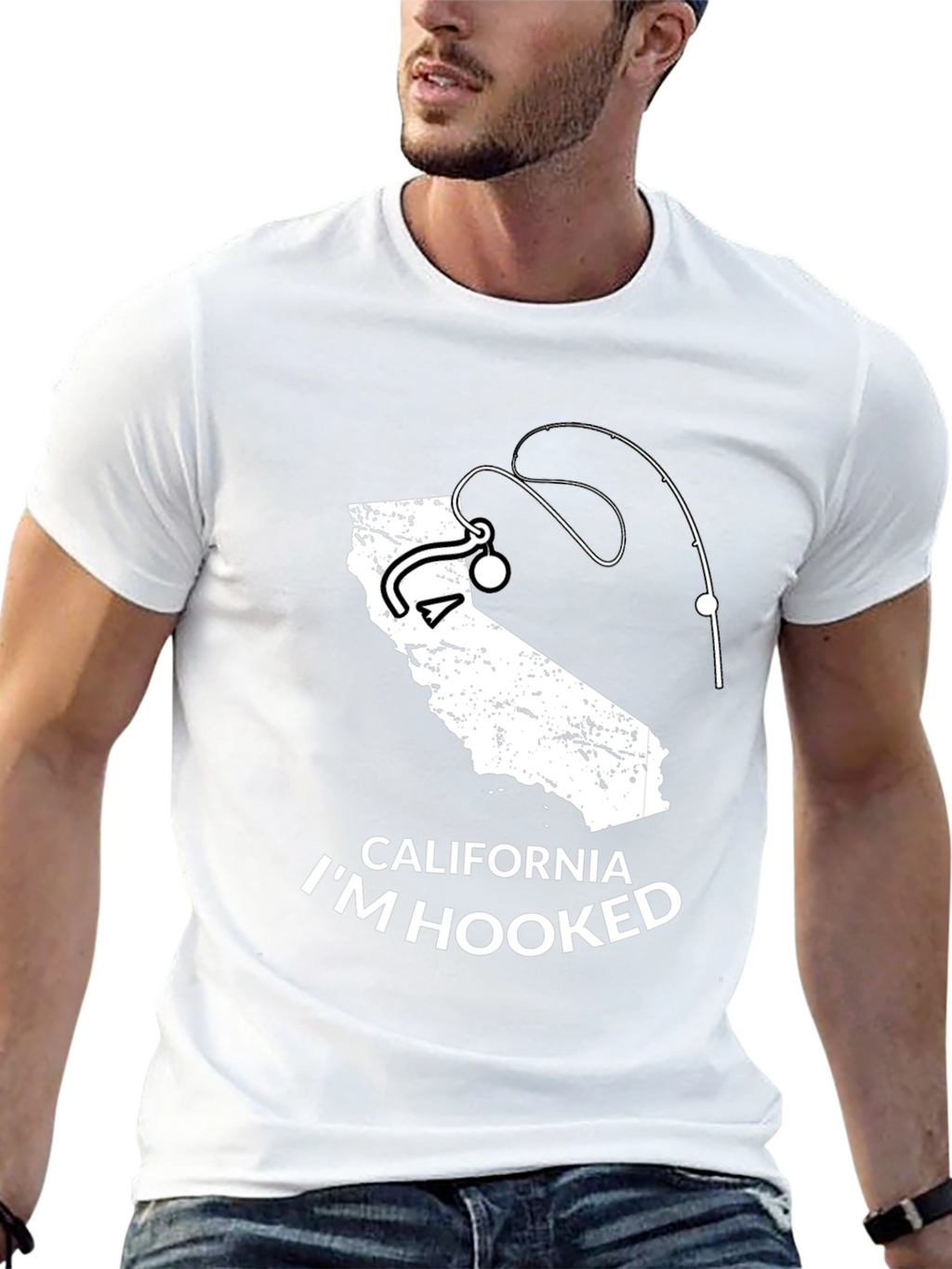 California Im Hooked Fishing T-Shirt