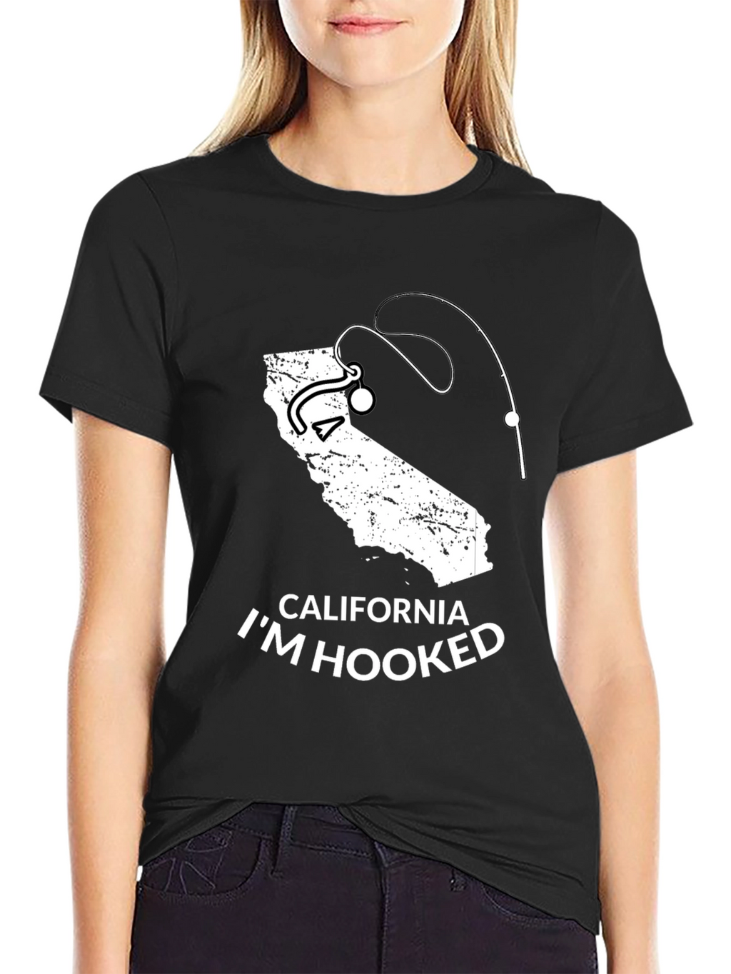 California Im Hooked Fishing T-Shirt