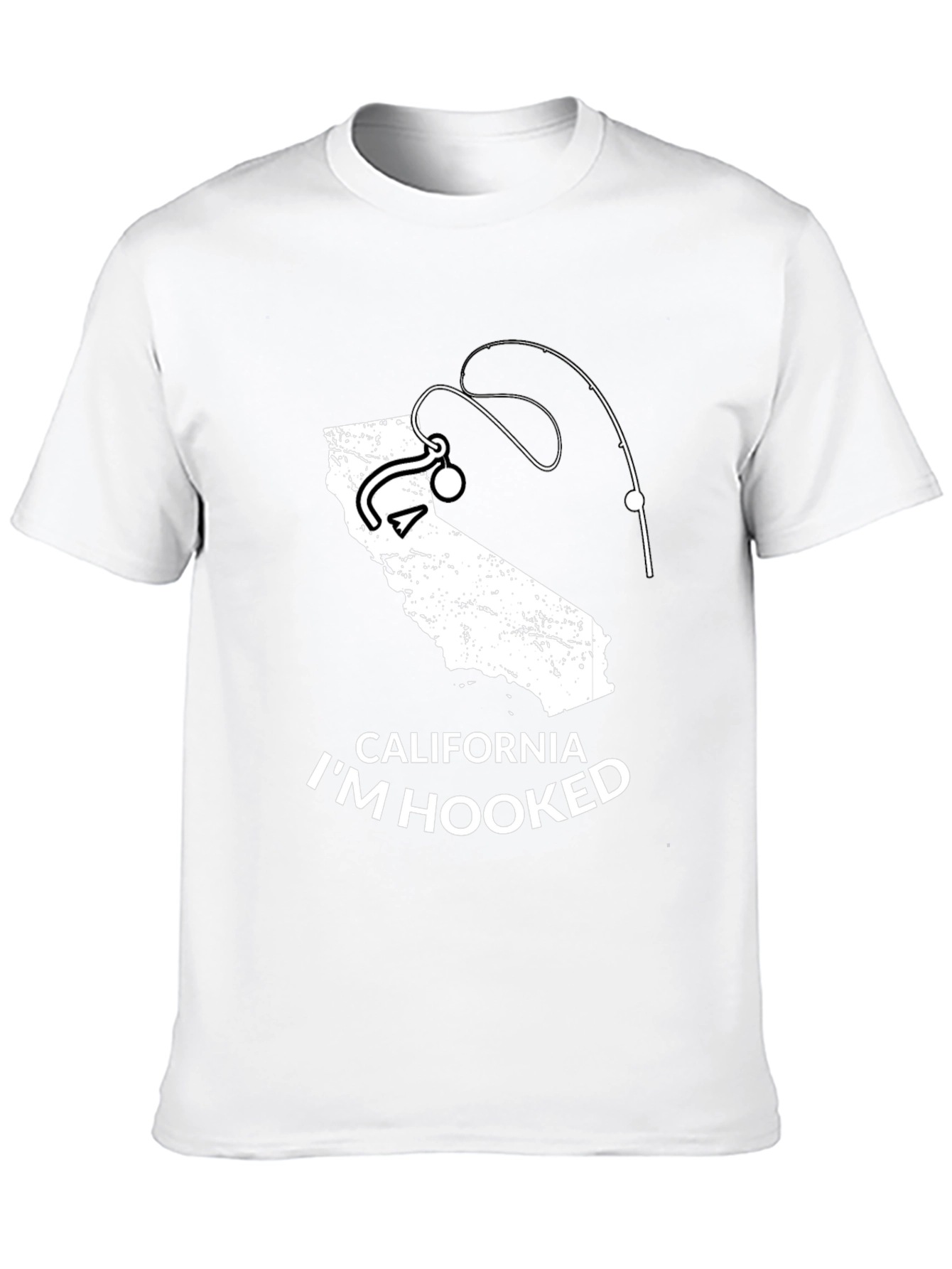 California Im Hooked Fishing T-Shirt