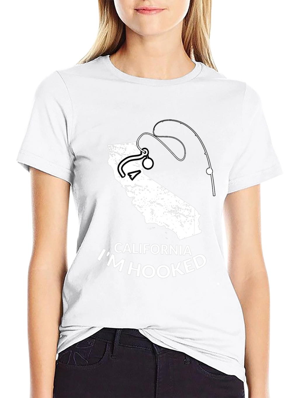 California Im Hooked Fishing T-Shirt