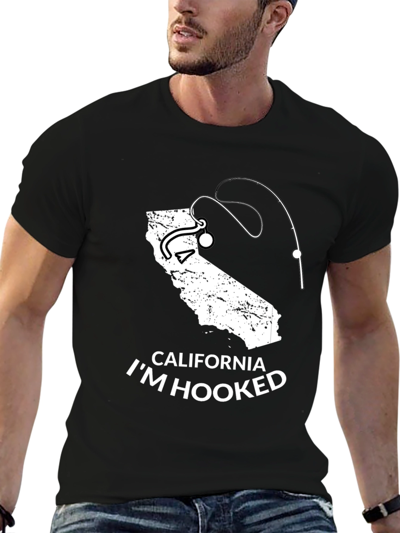 California Im Hooked Fishing T-Shirt