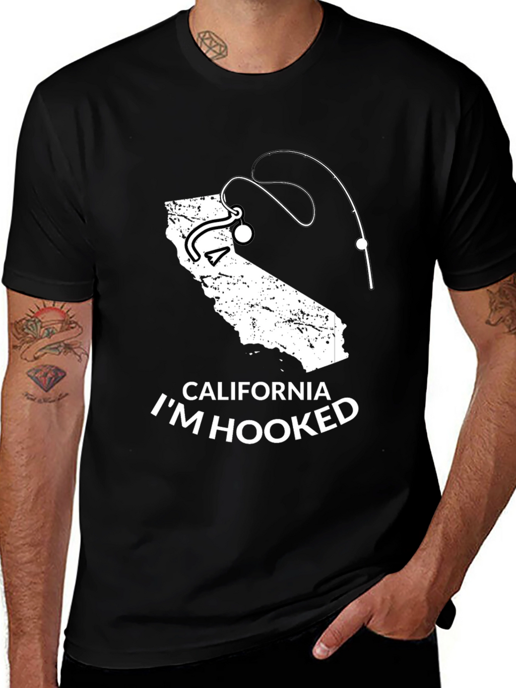 California Im Hooked Fishing T-Shirt