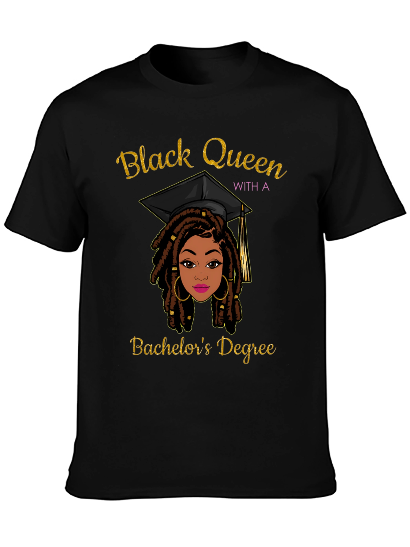 Black Queen Bachelors Degree Graphic Tee