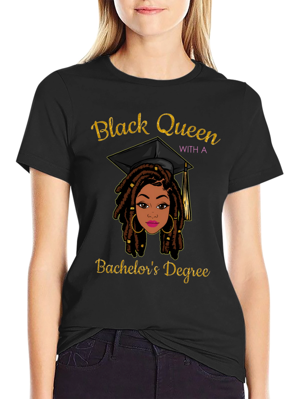 Black Queen Bachelors Degree Graphic Tee