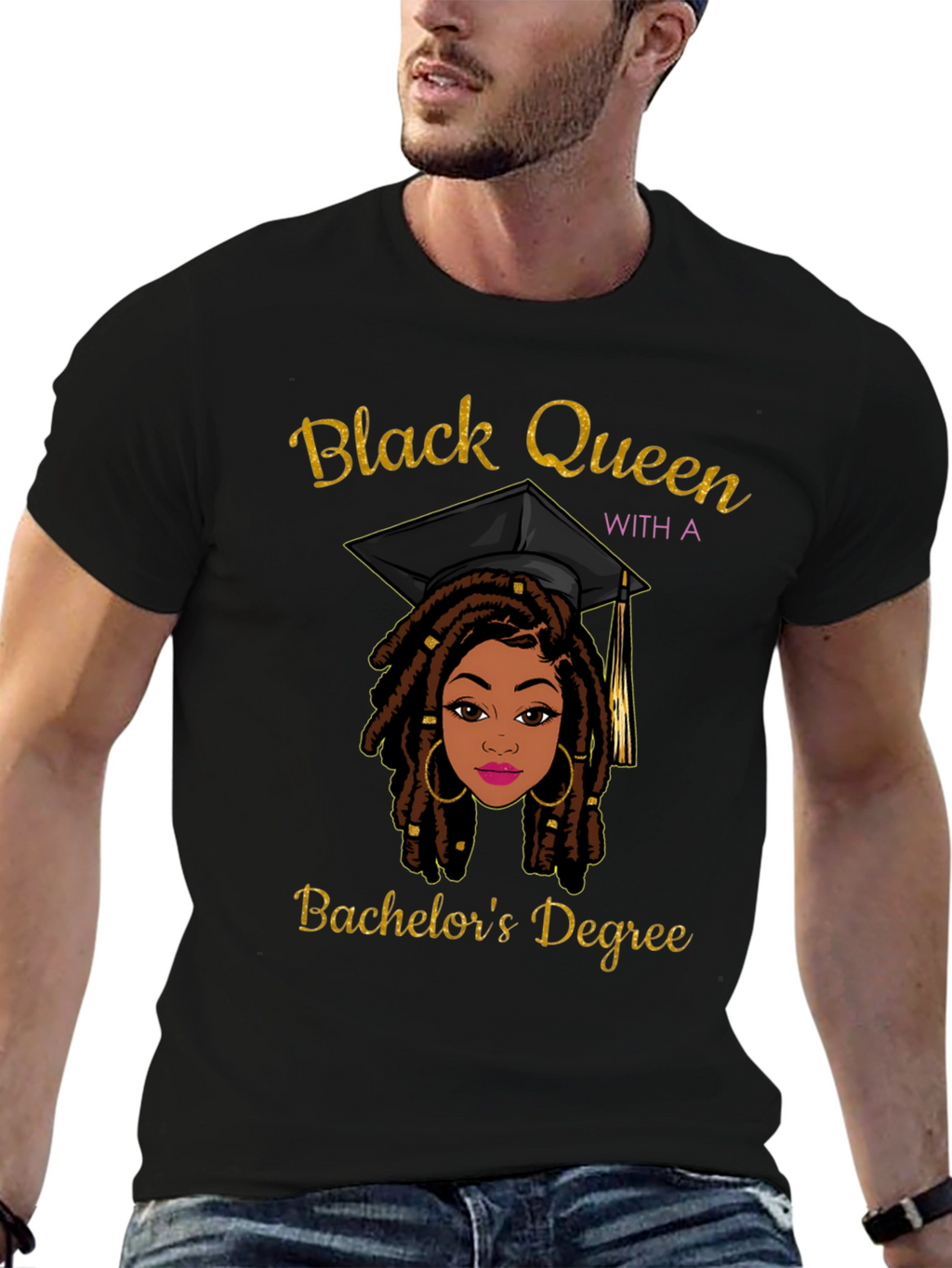 Black Queen Bachelors Degree Graphic Tee