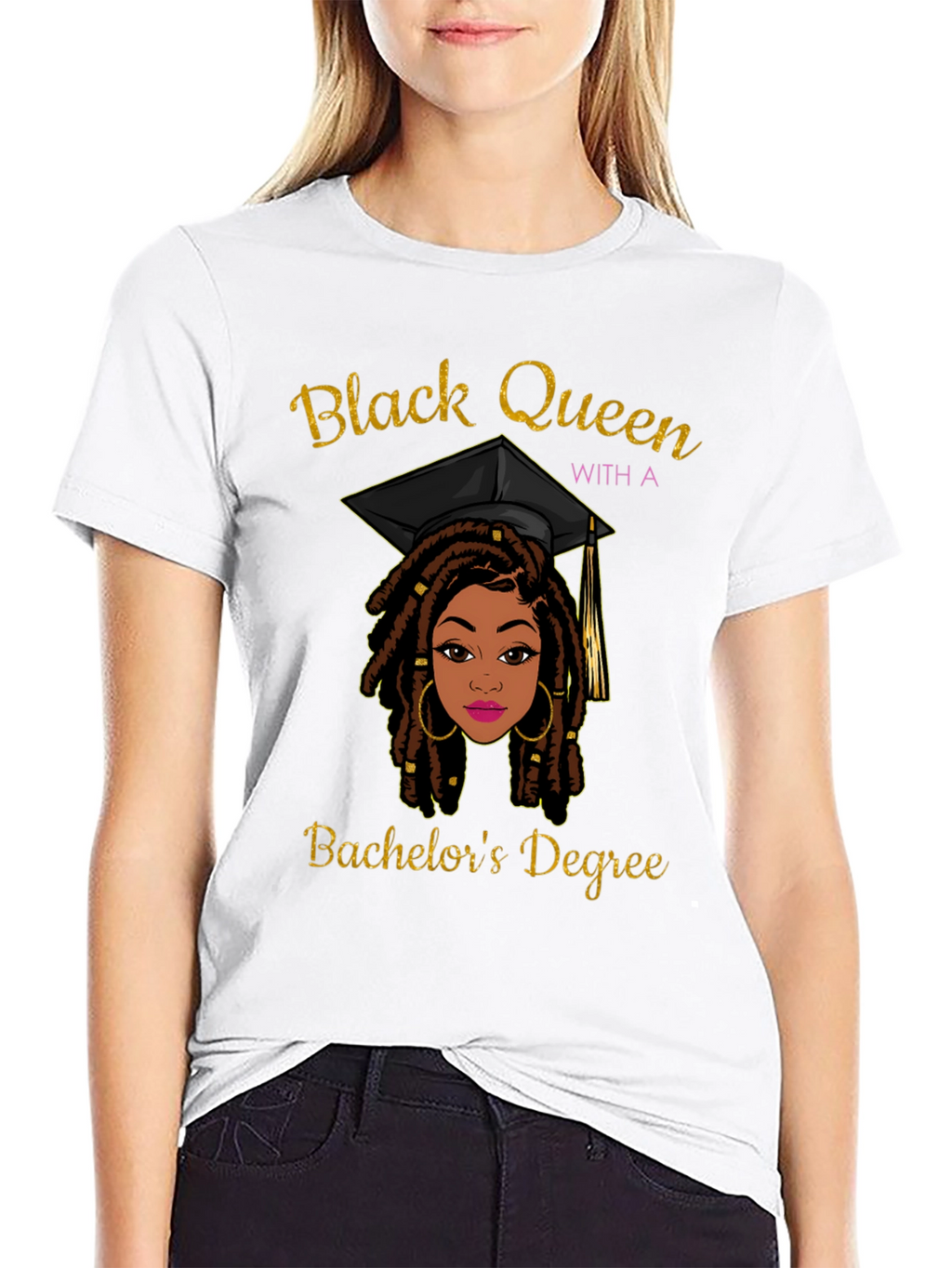 Black Queen Bachelors Degree Graphic Tee