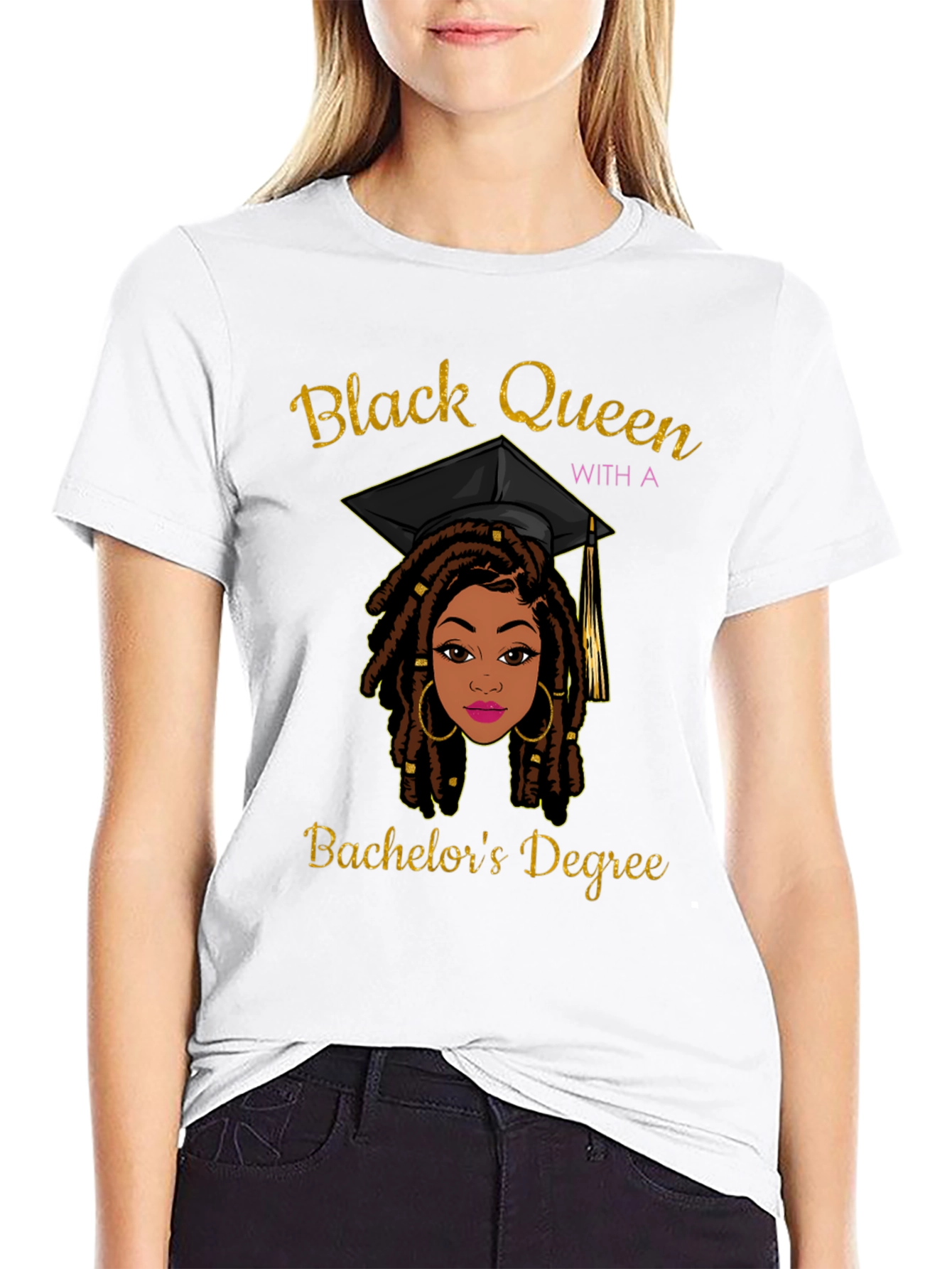 Black Queen Bachelors Degree Graphic Tee