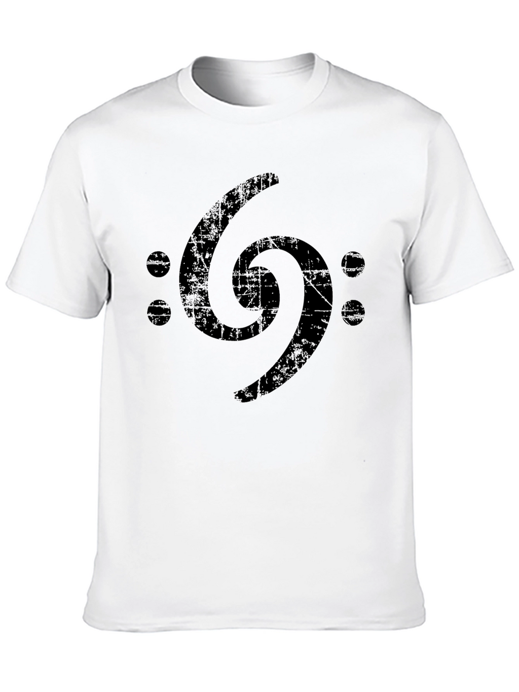 Bass Clef Symbol Graphic Tee - Black
