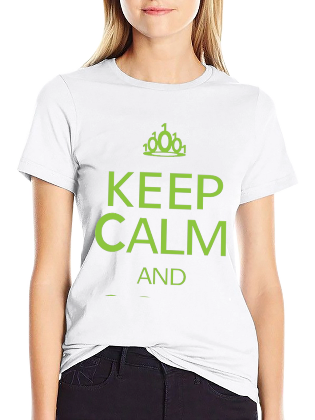 Keep Calm Binary Code T-Shirt - Black