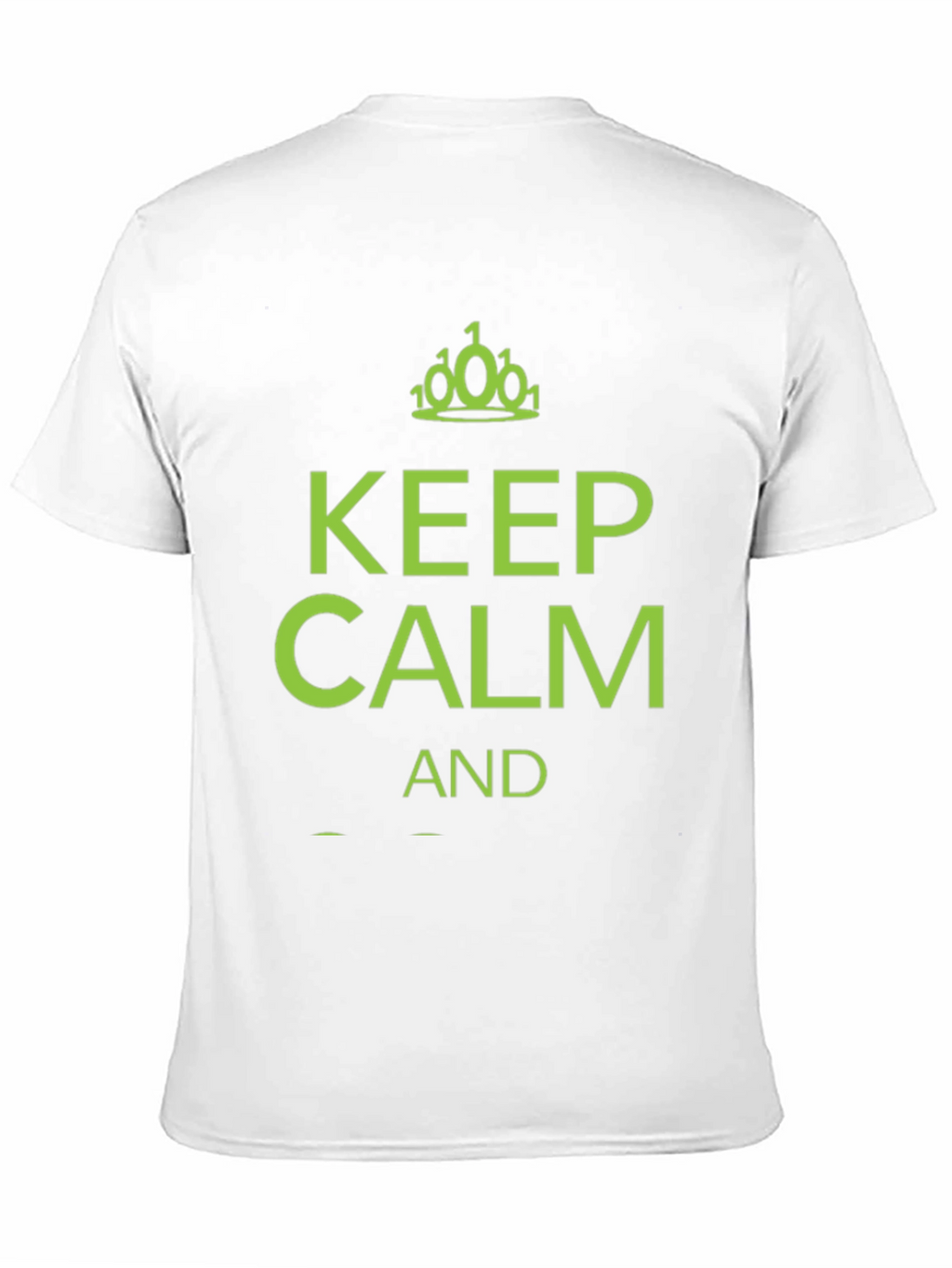 Keep Calm Binary Code T-Shirt - Black