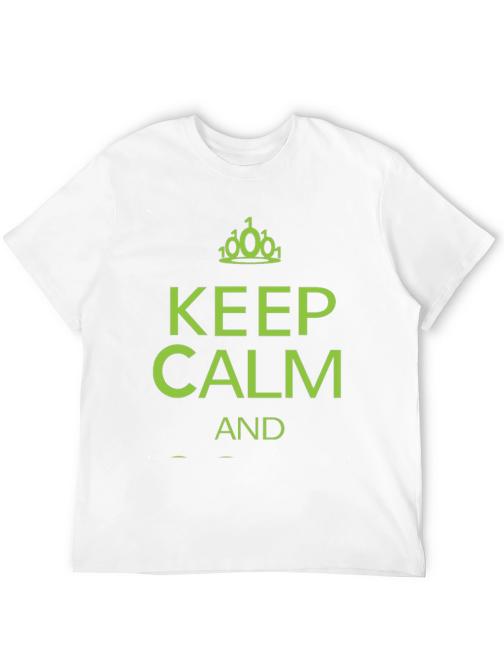 Keep Calm Binary Code T-Shirt - Black