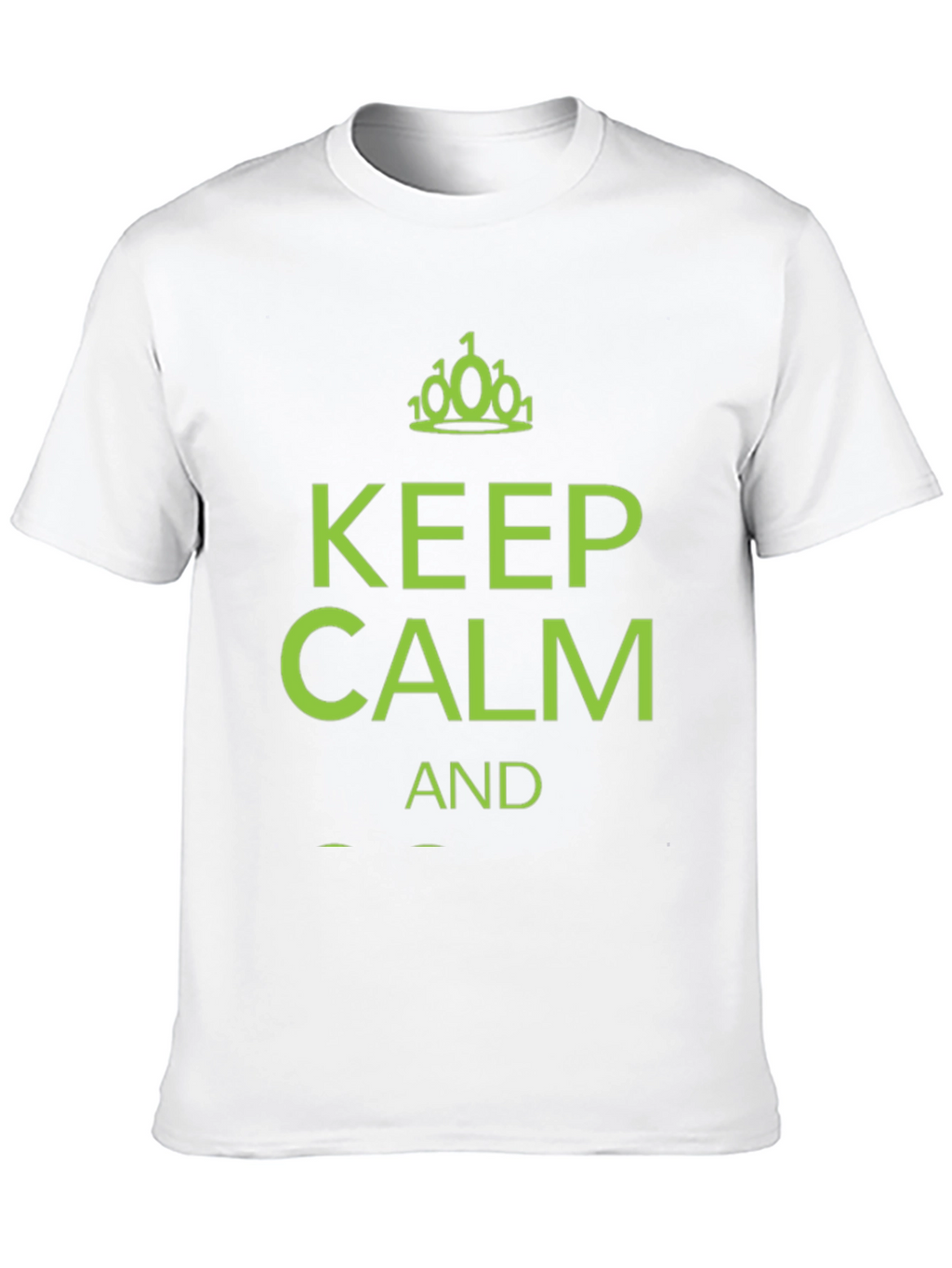 Keep Calm Binary Code T-Shirt - Black