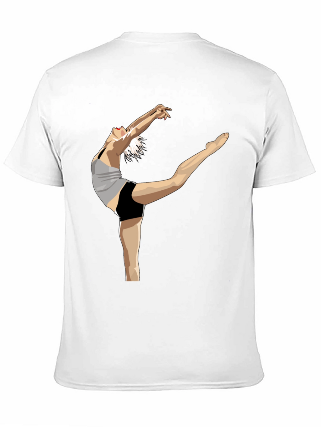 Dancer Graphic Tee - Expressive Black Cotton Shirt