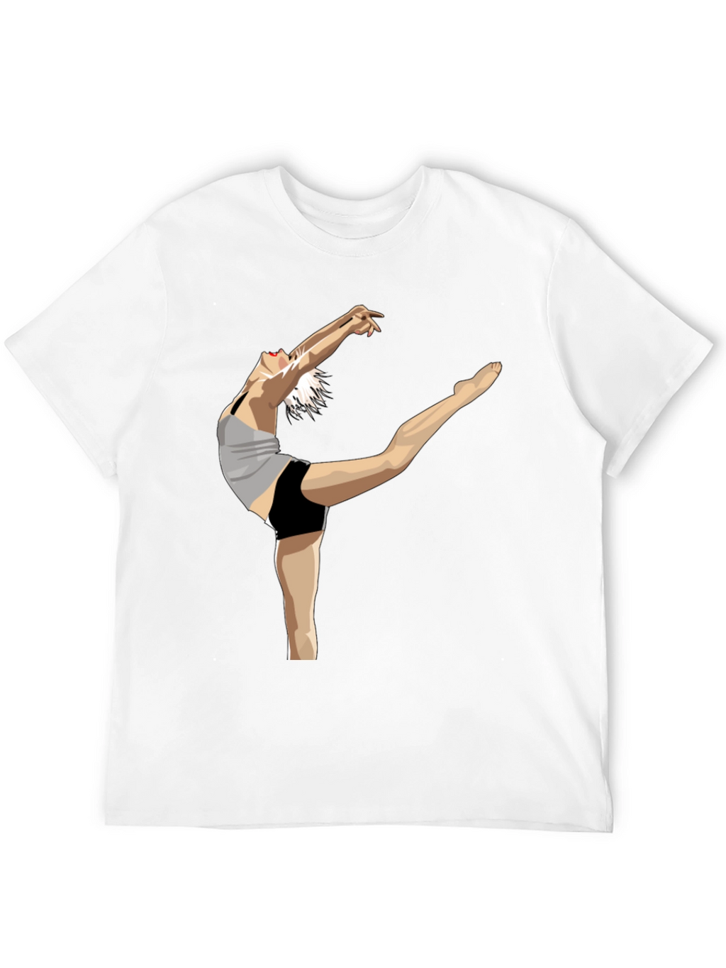 Dancer Graphic Tee - Expressive Black Cotton Shirt
