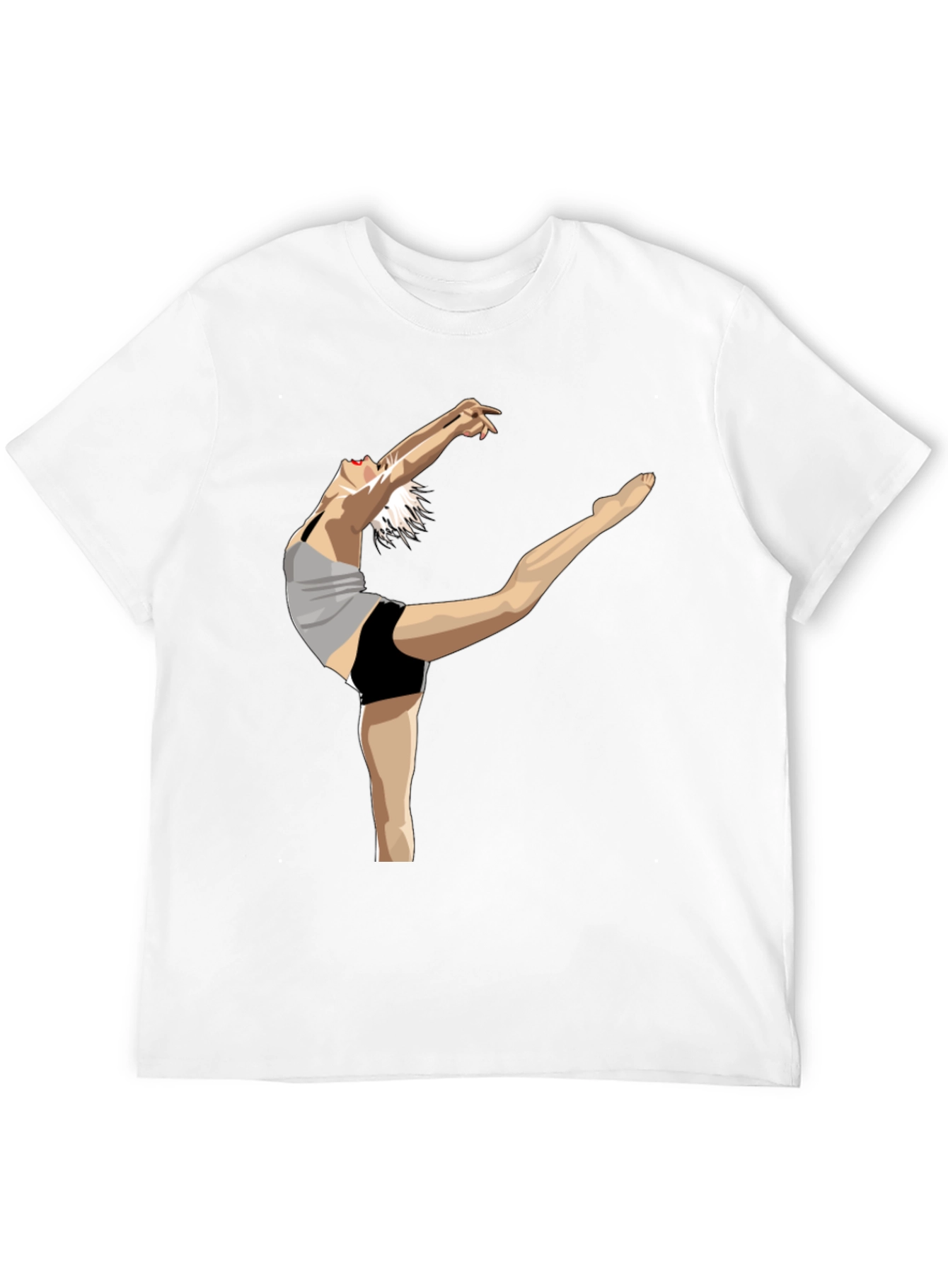 Dancer Graphic Tee - Expressive Black Cotton Shirt