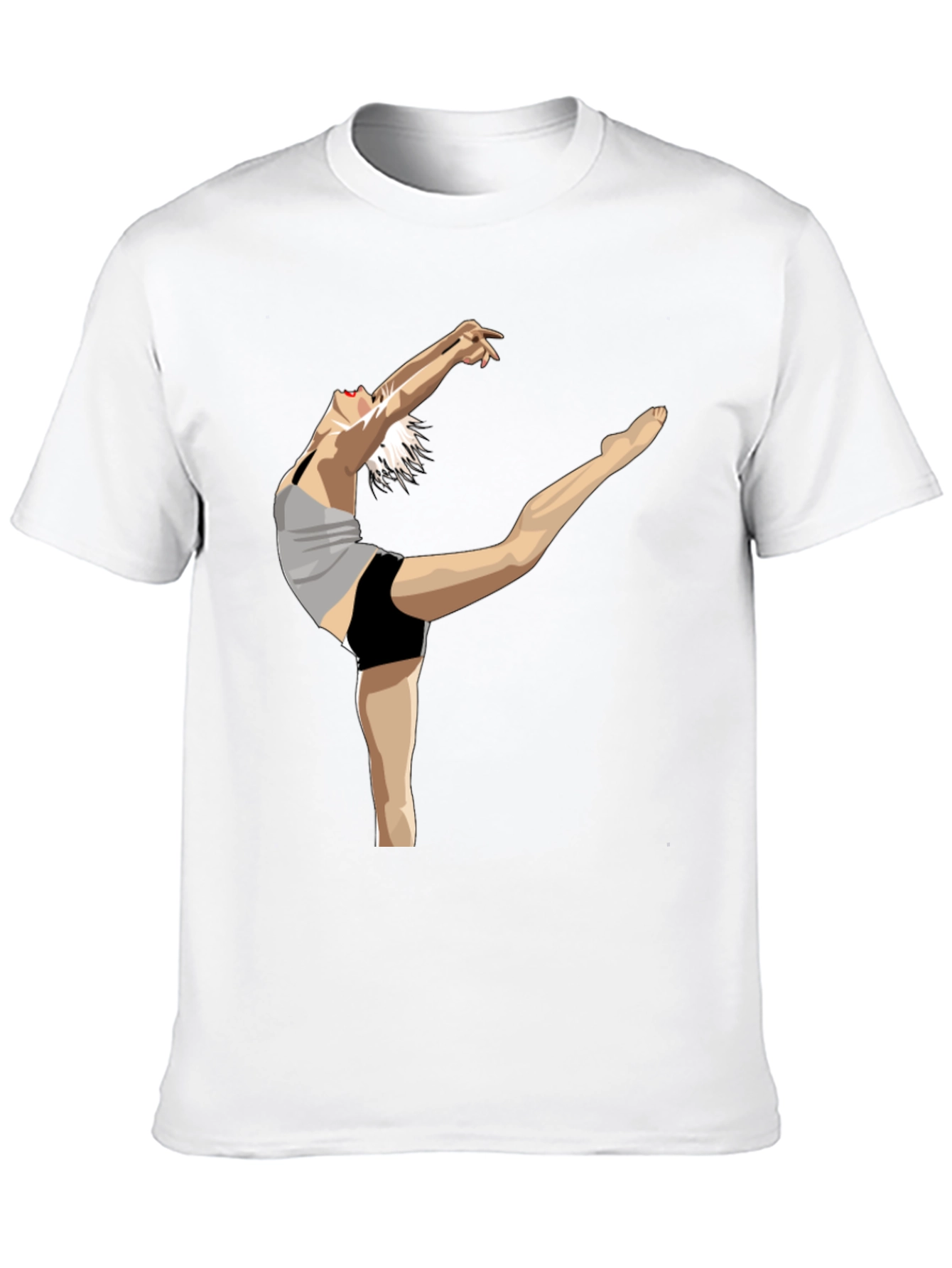 Dancer Graphic Tee - Expressive Black Cotton Shirt