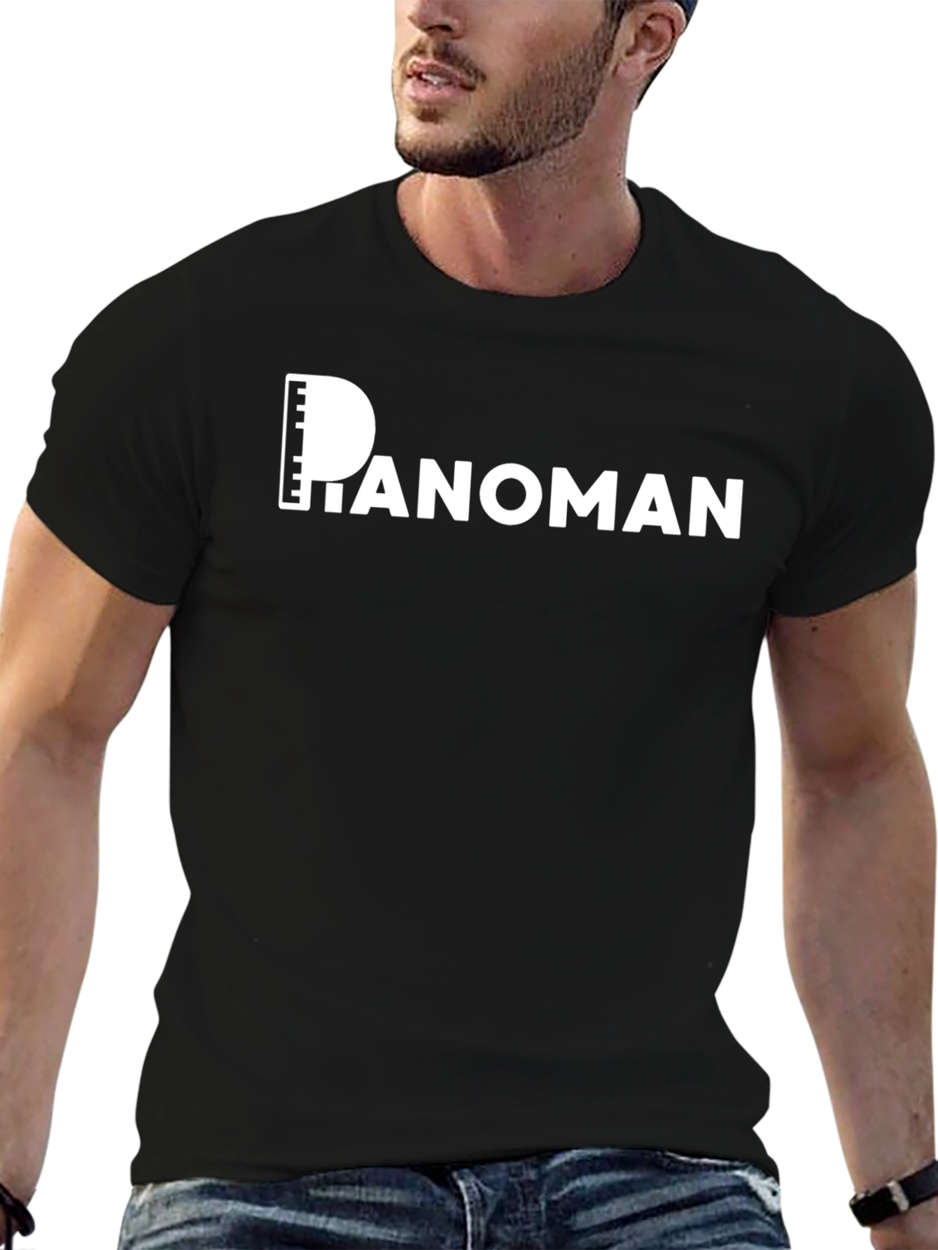 Pianoman Graphic Tee - Cool Music Lover Shirt