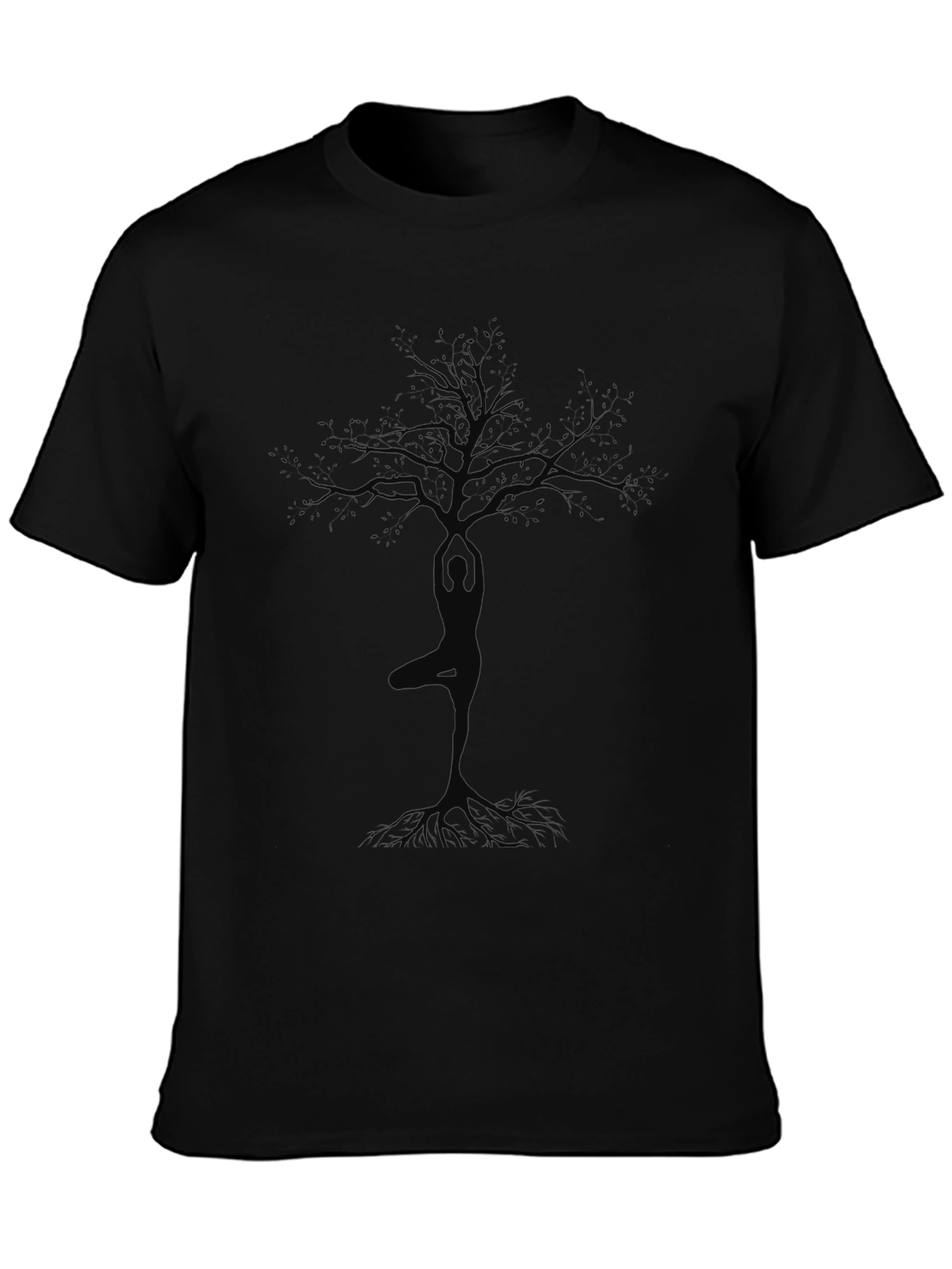 Yoga Tree Graphic Tee - Nature Inspired Comfort