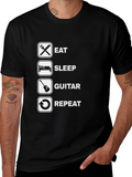 Eat Sleep Guitar Repeat T-Shirt