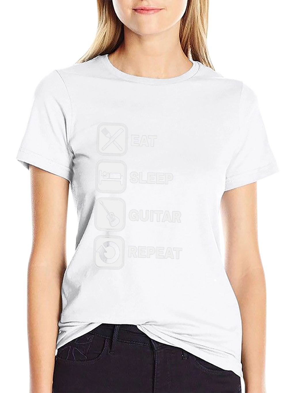 Eat Sleep Guitar Repeat T-Shirt