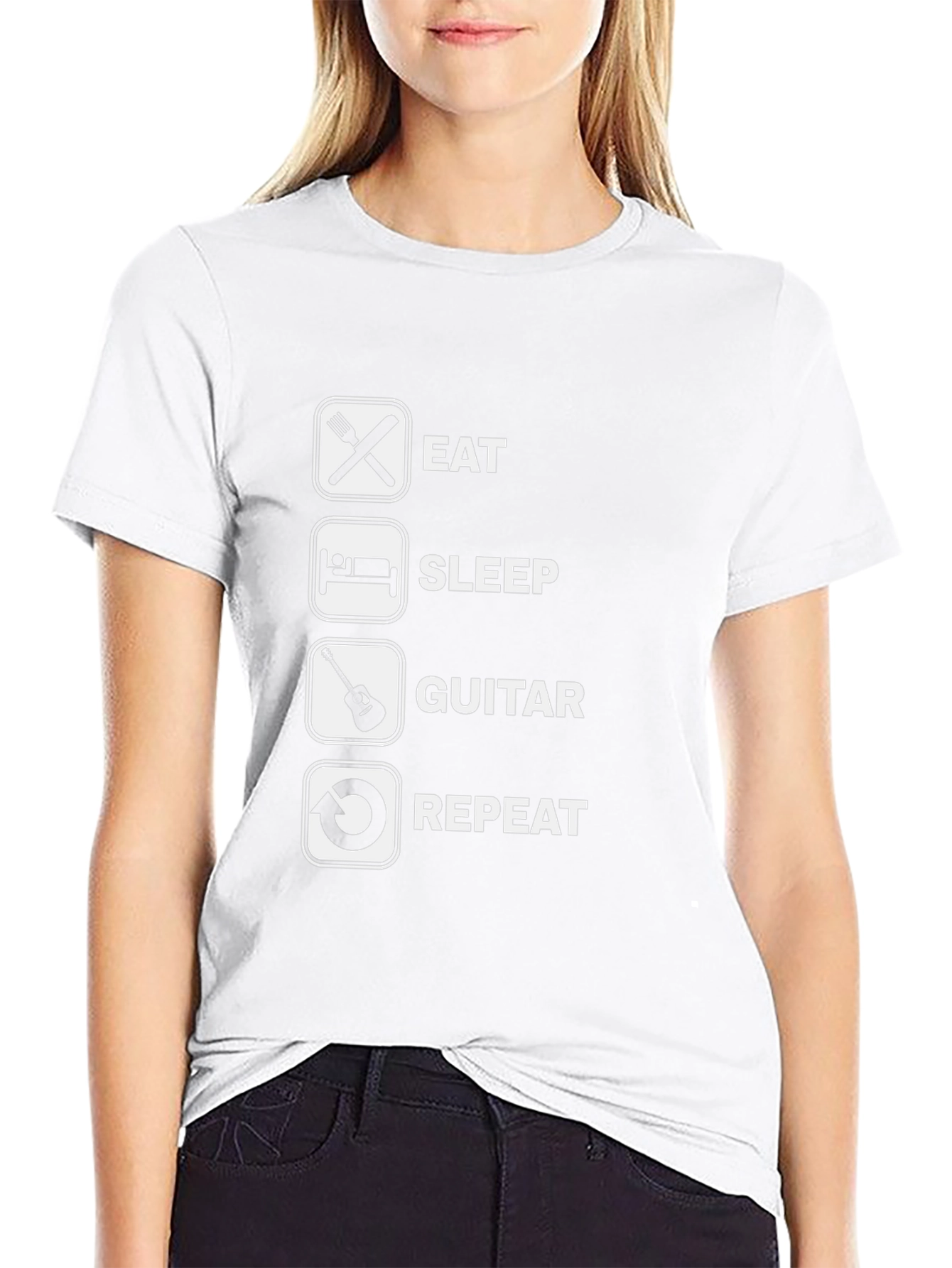 Eat Sleep Guitar Repeat T-Shirt