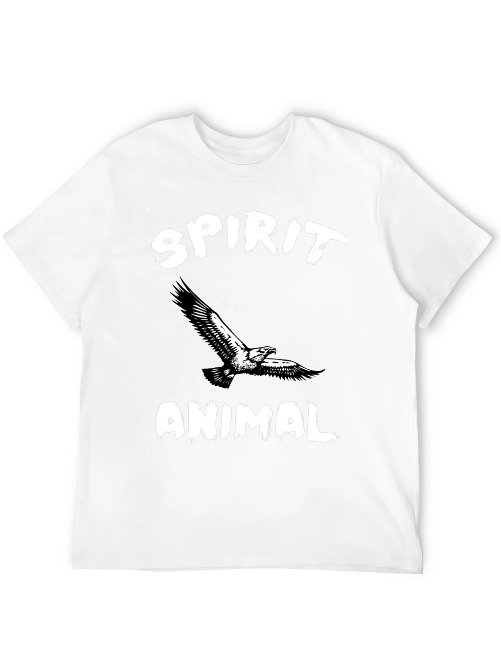 Spirit Animal Eagle Graphic Black T-Shirt