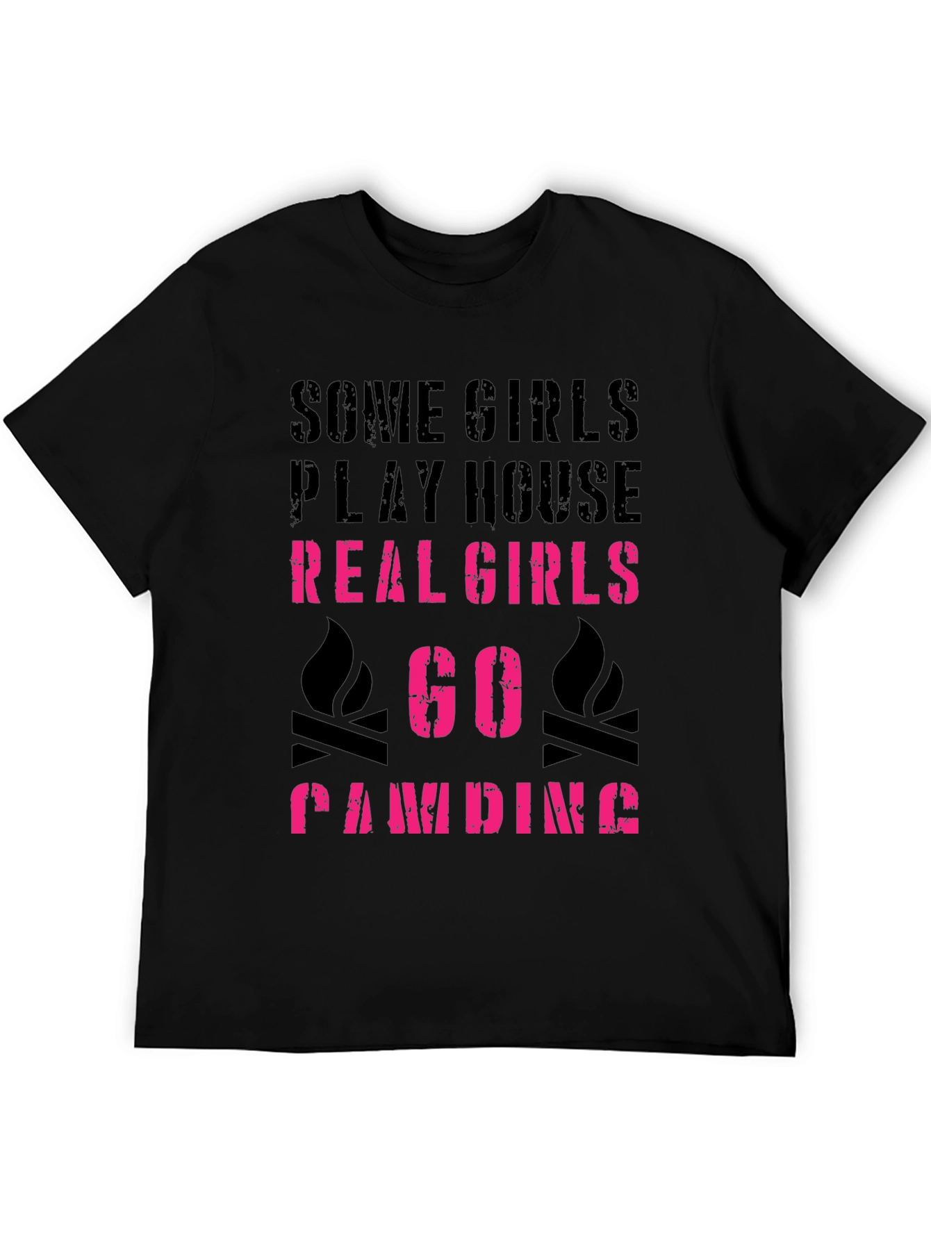 Real Girls Go Camping Graphic Tee
