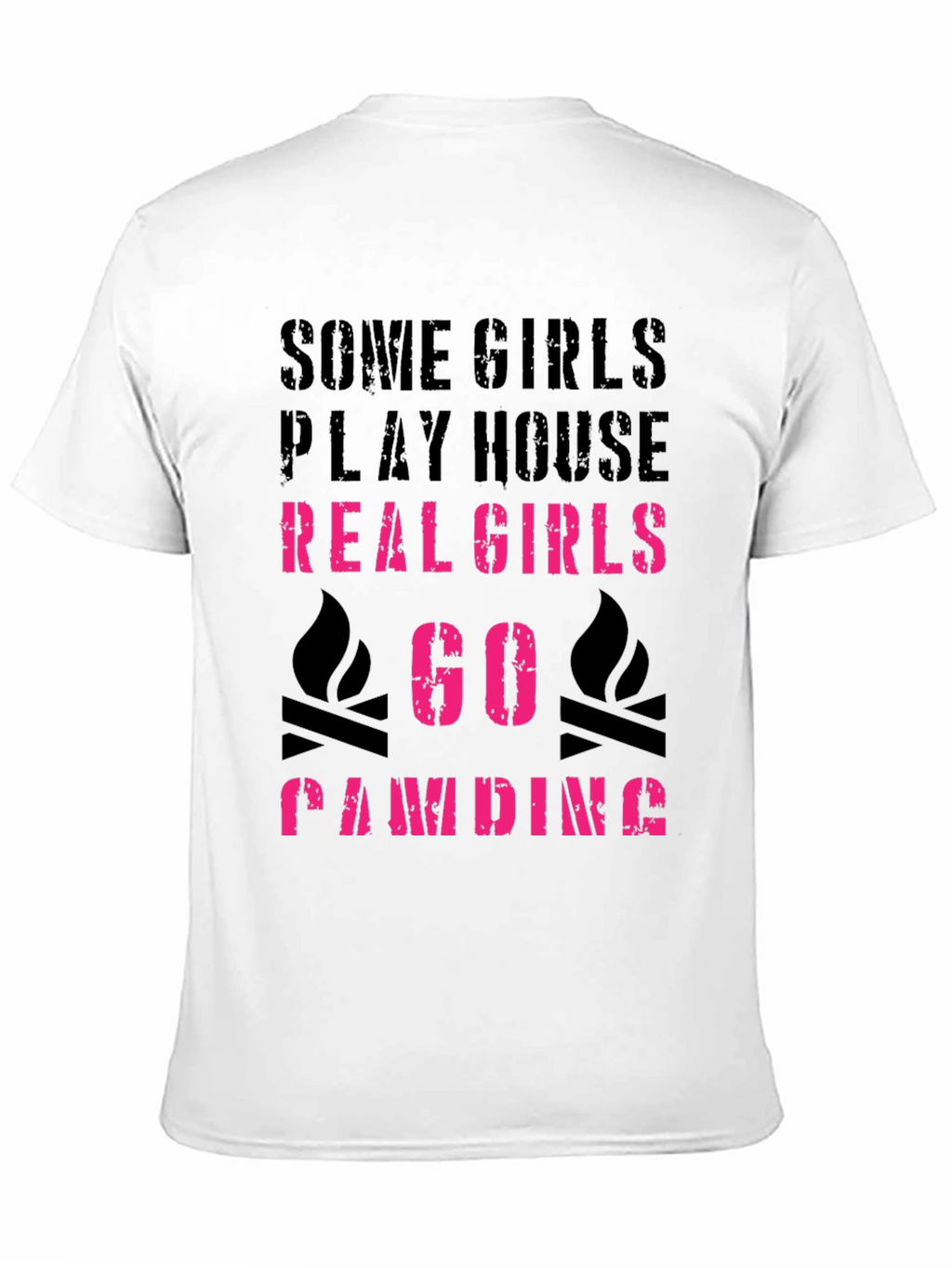 Real Girls Go Camping Graphic Tee
