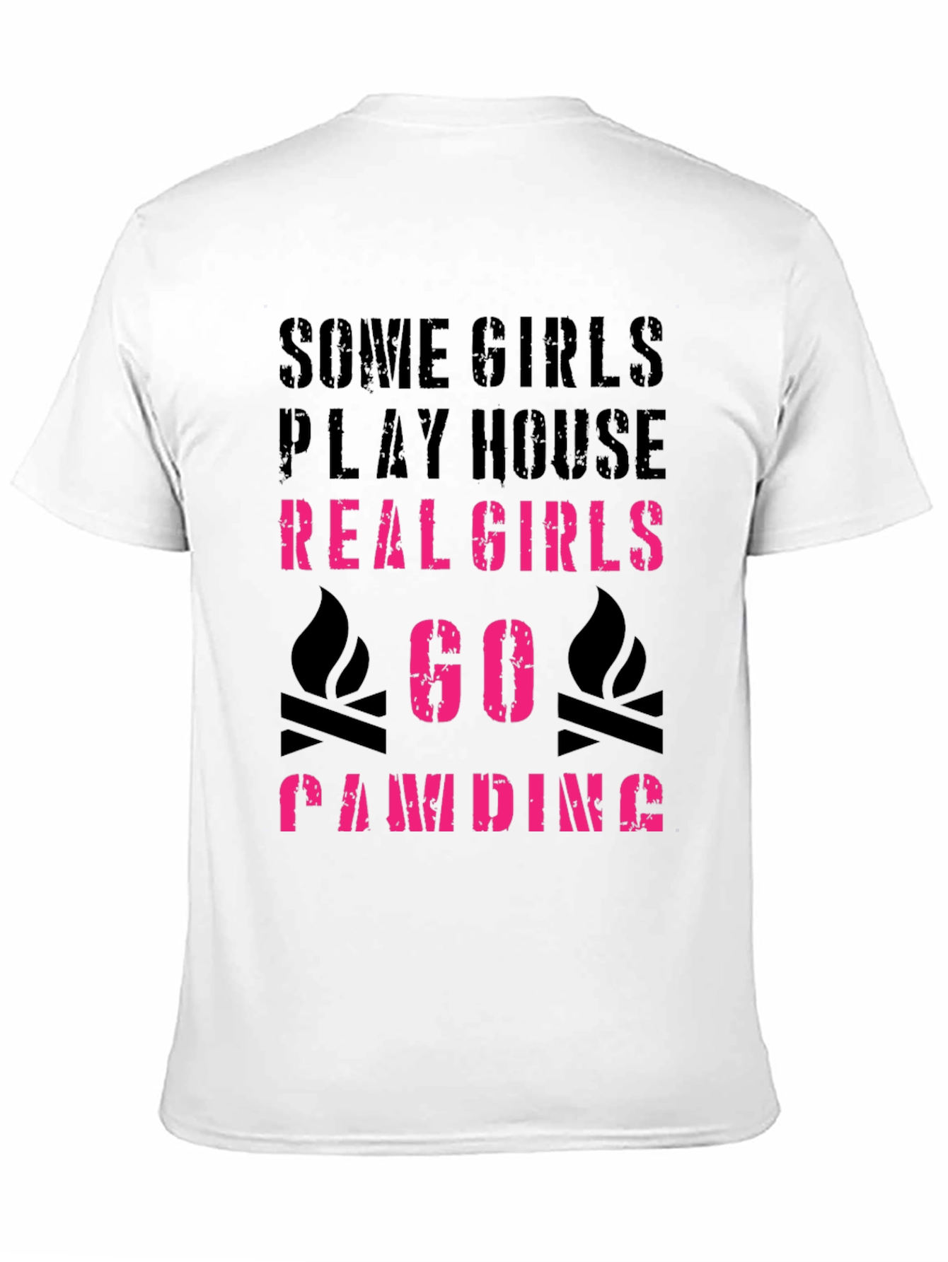 Real Girls Go Camping Graphic Tee