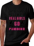 Real Girls Go Camping Graphic Tee