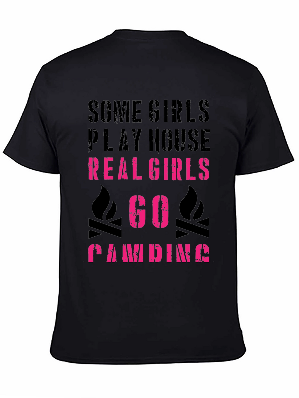 Real Girls Go Camping Graphic Tee