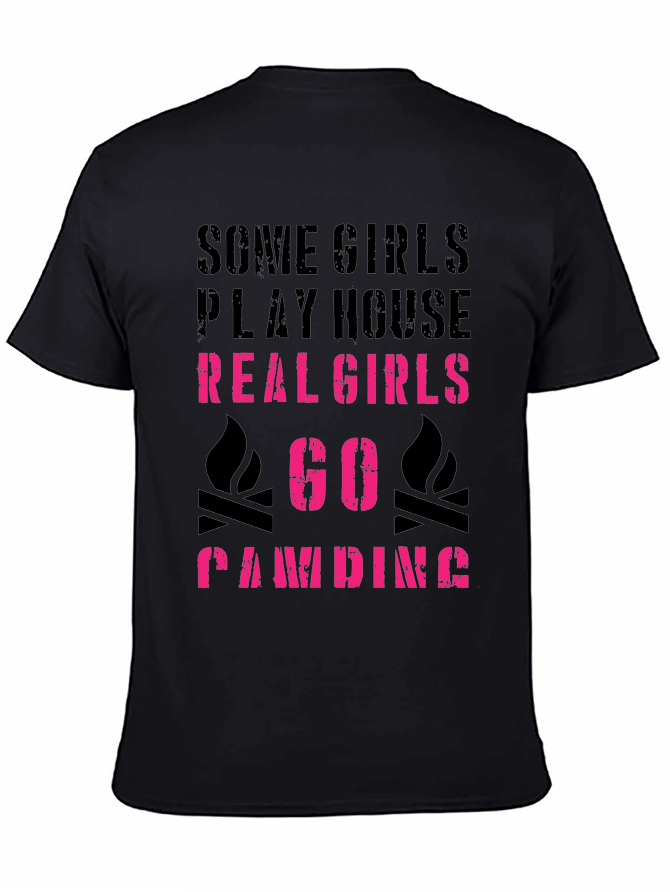 Real Girls Go Camping Graphic Tee