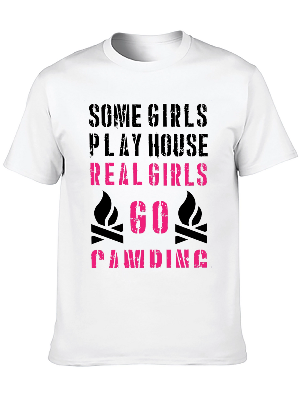 Real Girls Go Camping Graphic Tee