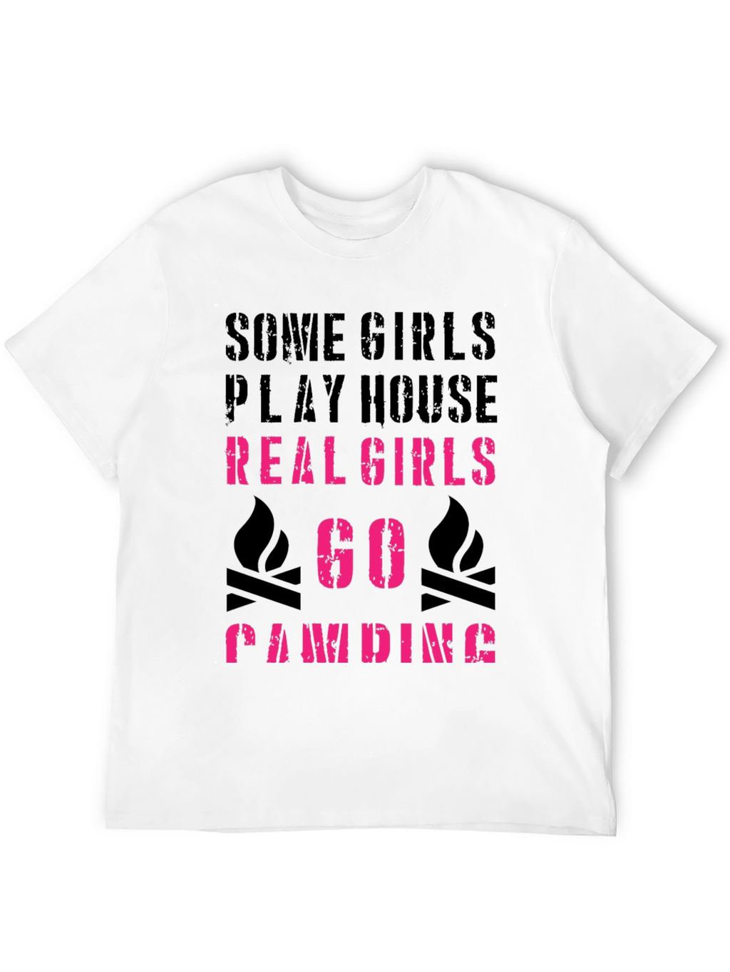 Real Girls Go Camping Graphic Tee