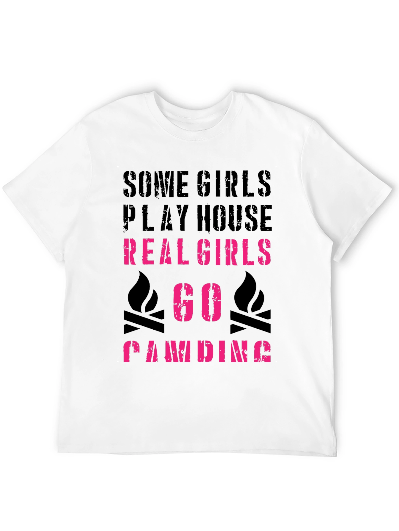 Real Girls Go Camping Graphic Tee