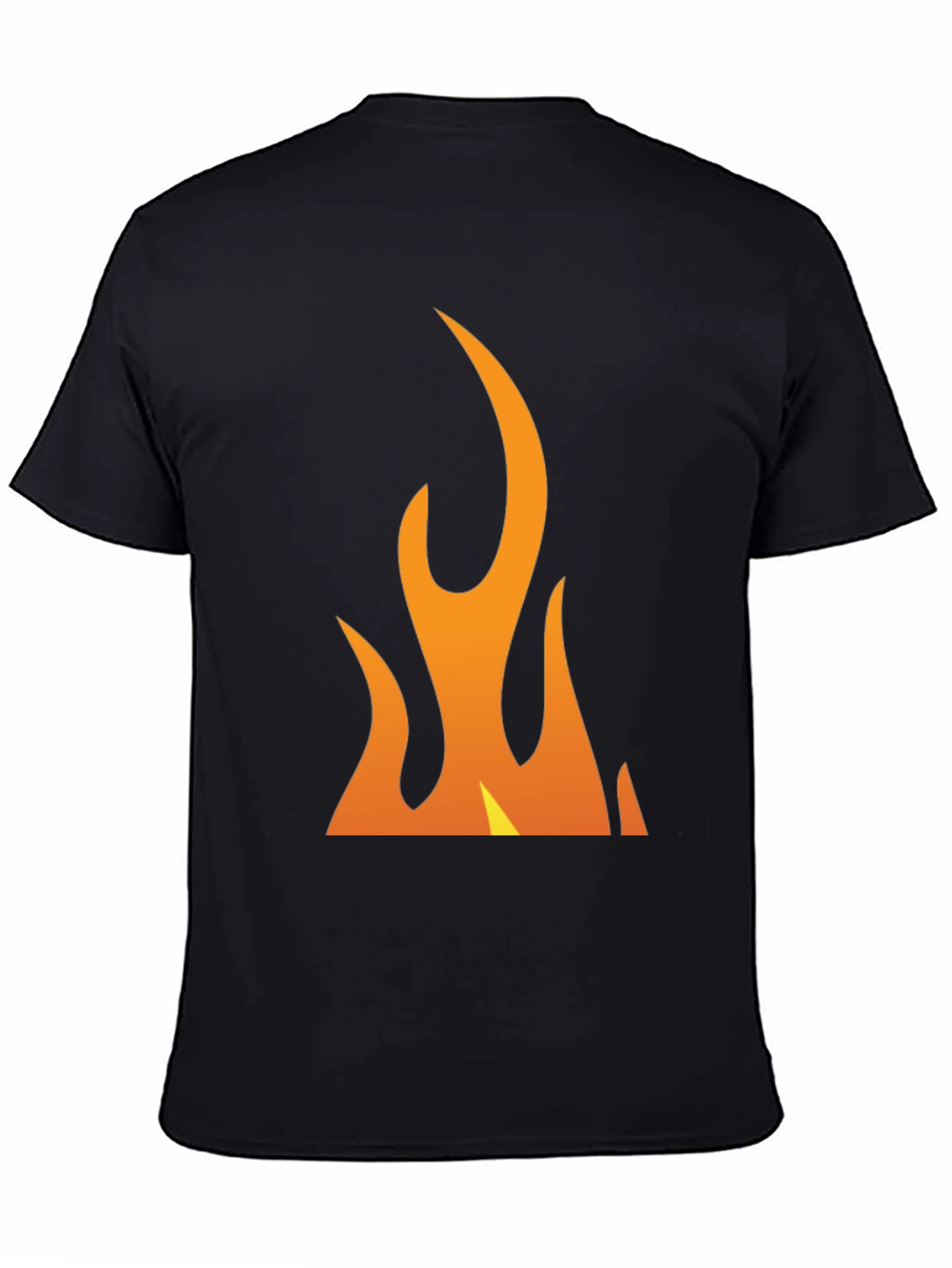 Flame Graphic Black T-Shirt - Bold & Eye-Catching