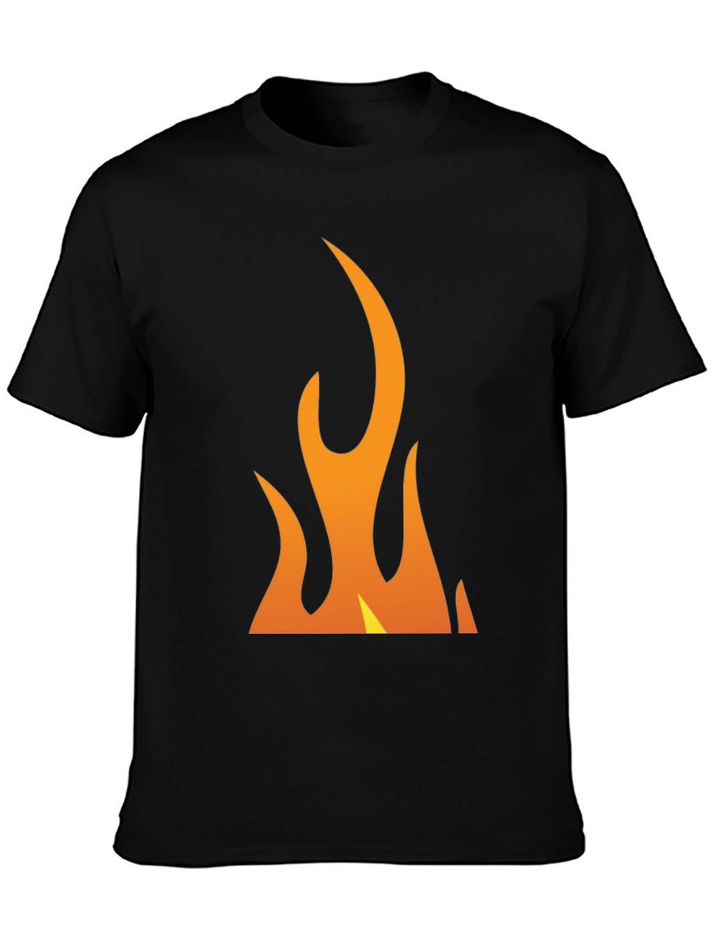 Flame Graphic Black T-Shirt - Bold & Eye-Catching