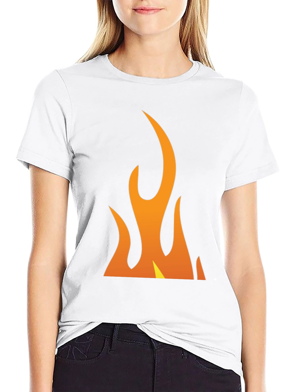 Flame Graphic Black T-Shirt - Bold & Eye-Catching