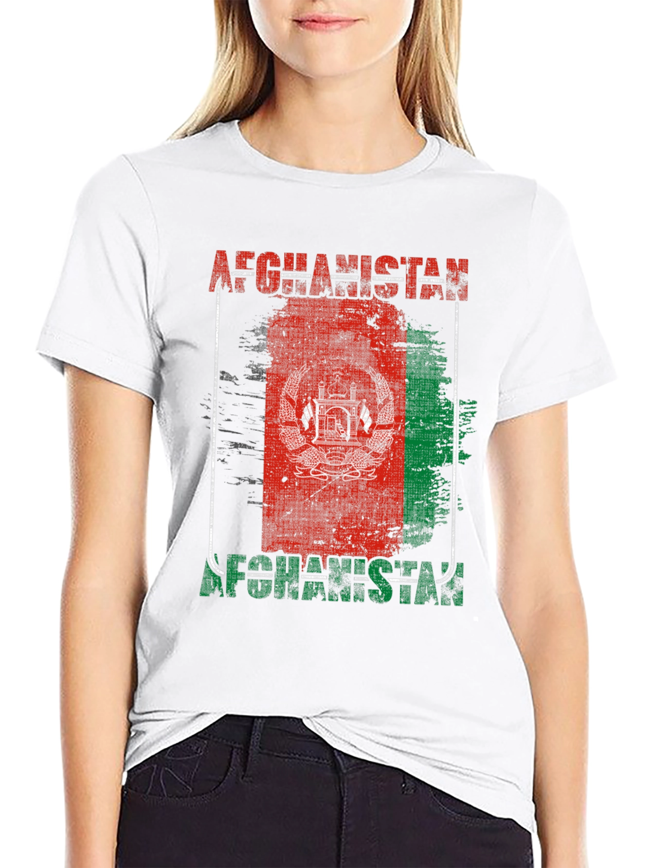 Afghanistan Flag Graphic T-Shirt