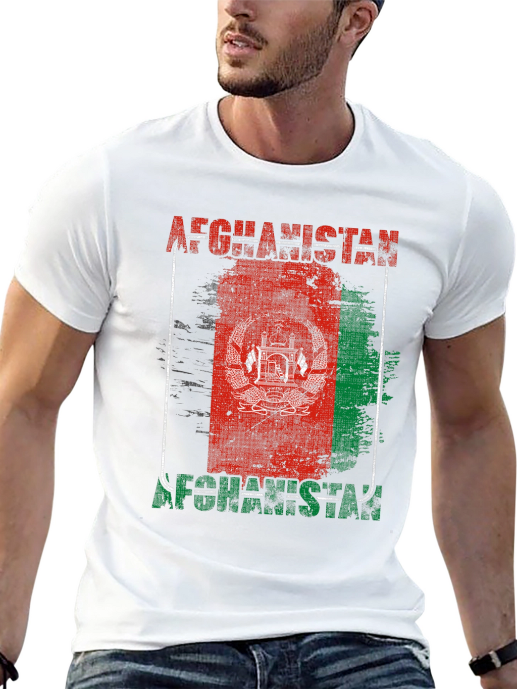 Afghanistan Flag Graphic T-Shirt