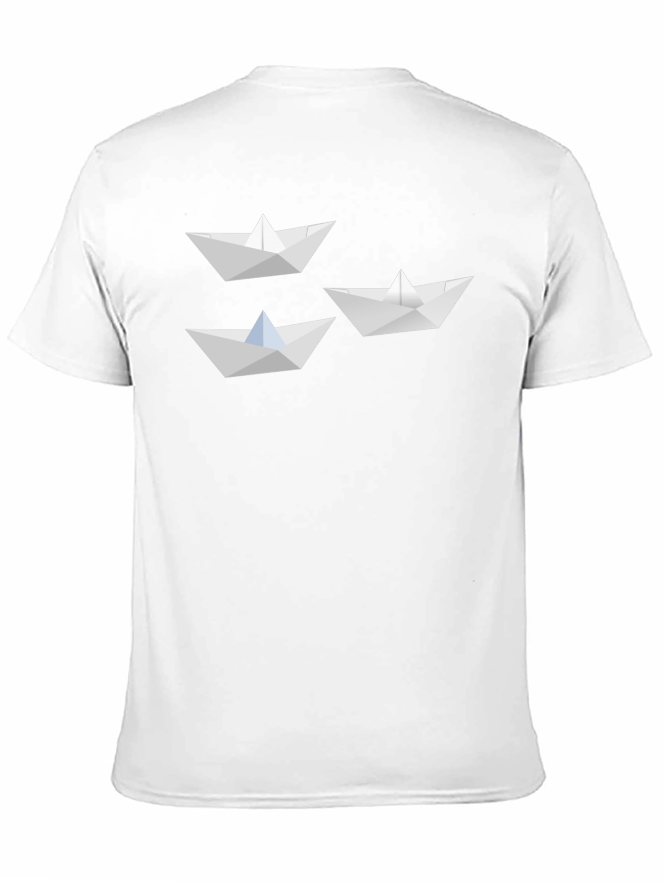 Paper Boat Graphic Tee - Black Cotton Blend