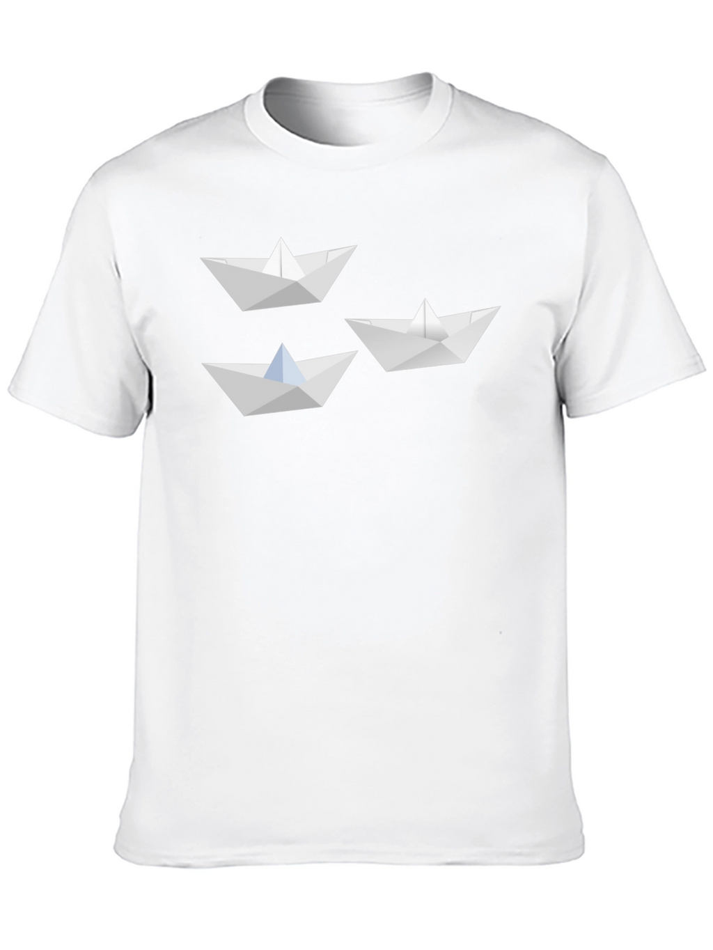 Paper Boat Graphic Tee - Black Cotton Blend