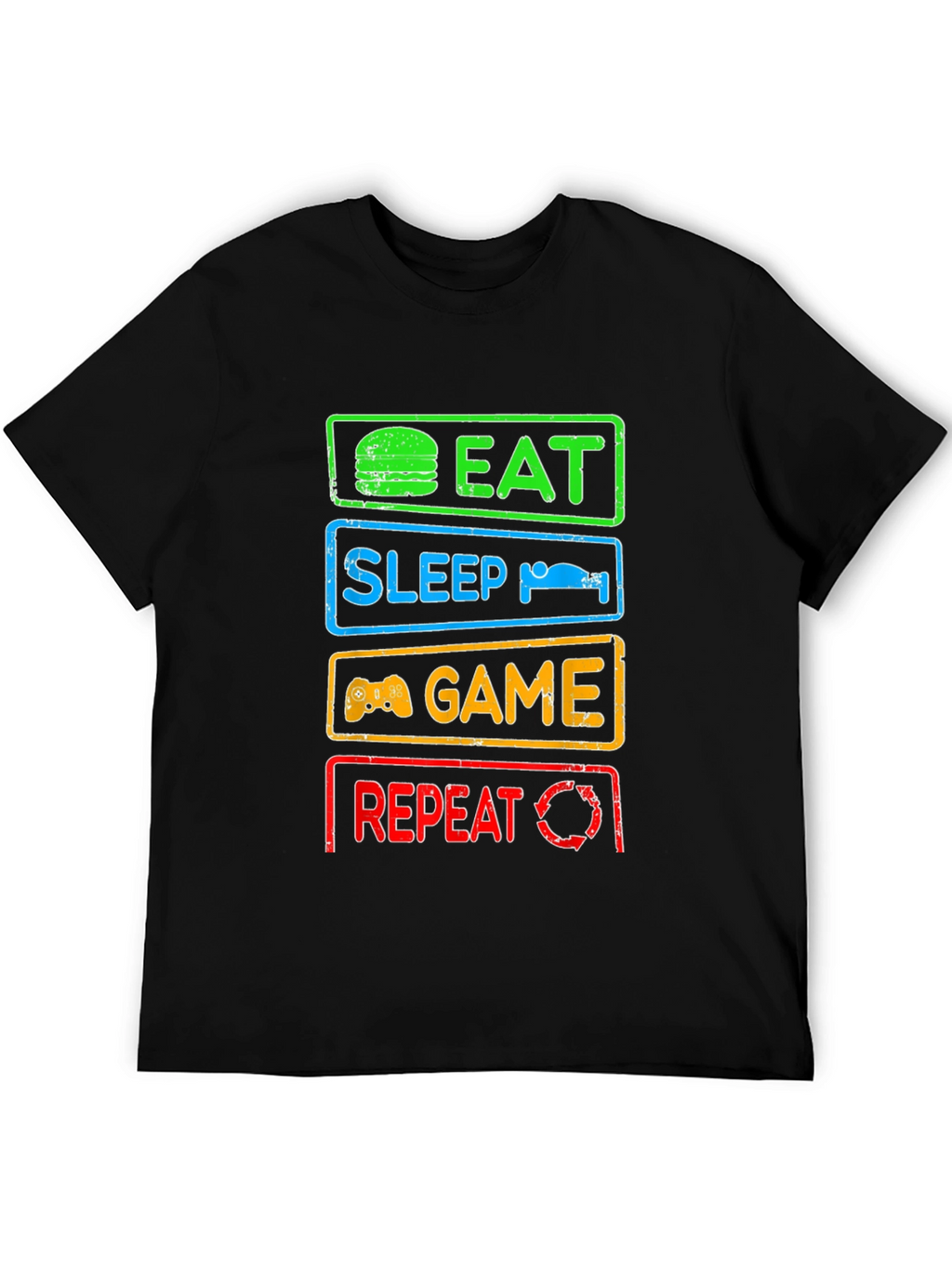 Eat Sleep Game Repeat Gamer T-Shirt