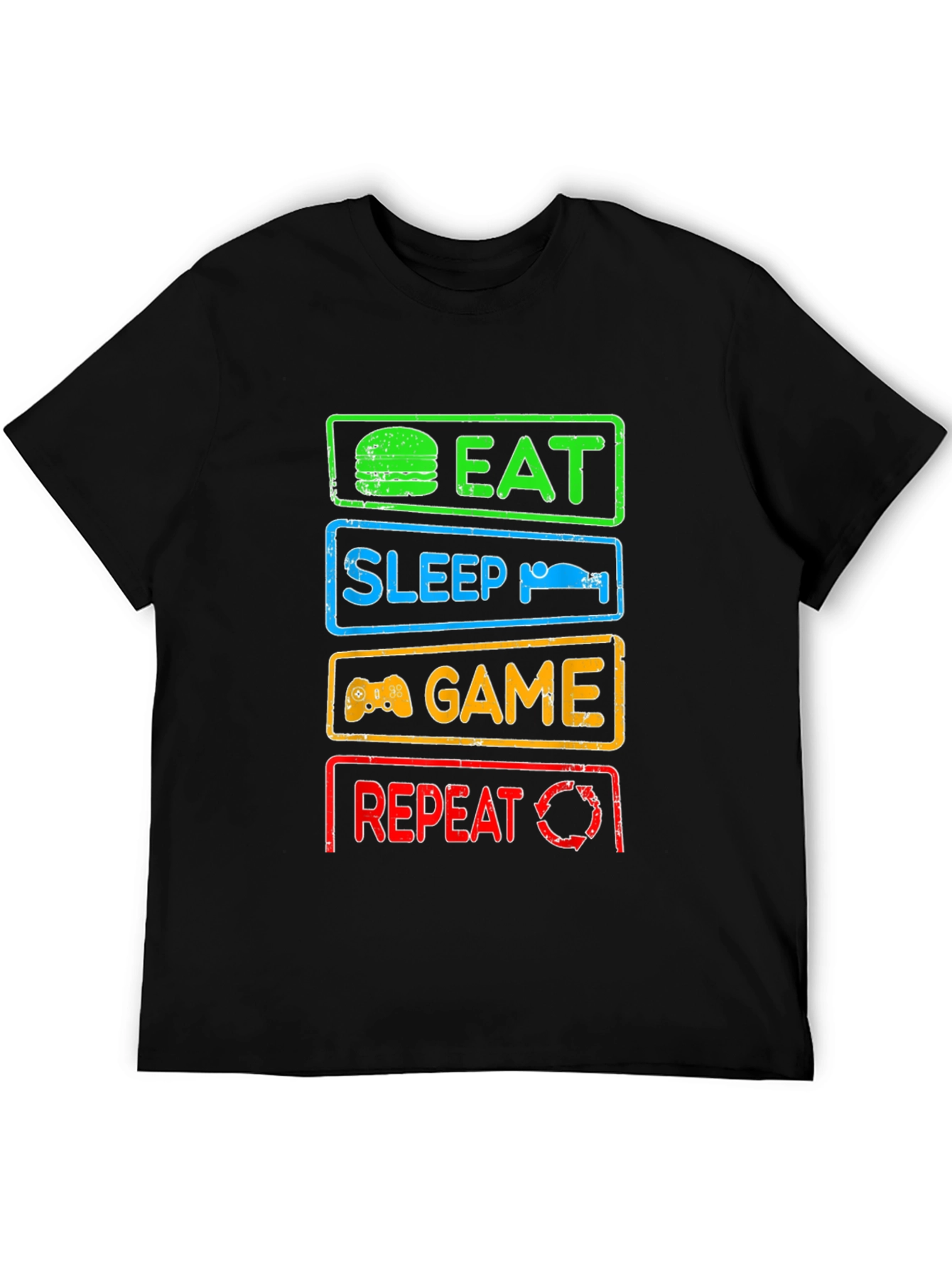 Eat Sleep Game Repeat Gamer T-Shirt