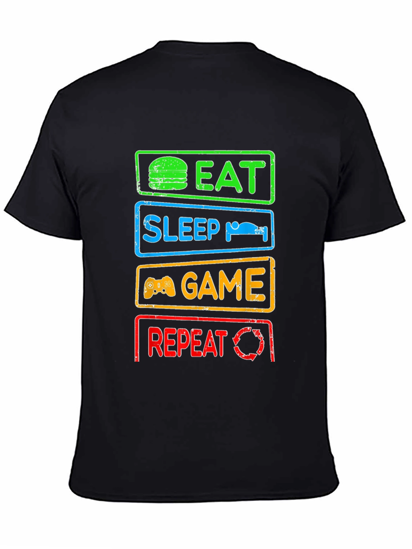 Eat Sleep Game Repeat Gamer T-Shirt