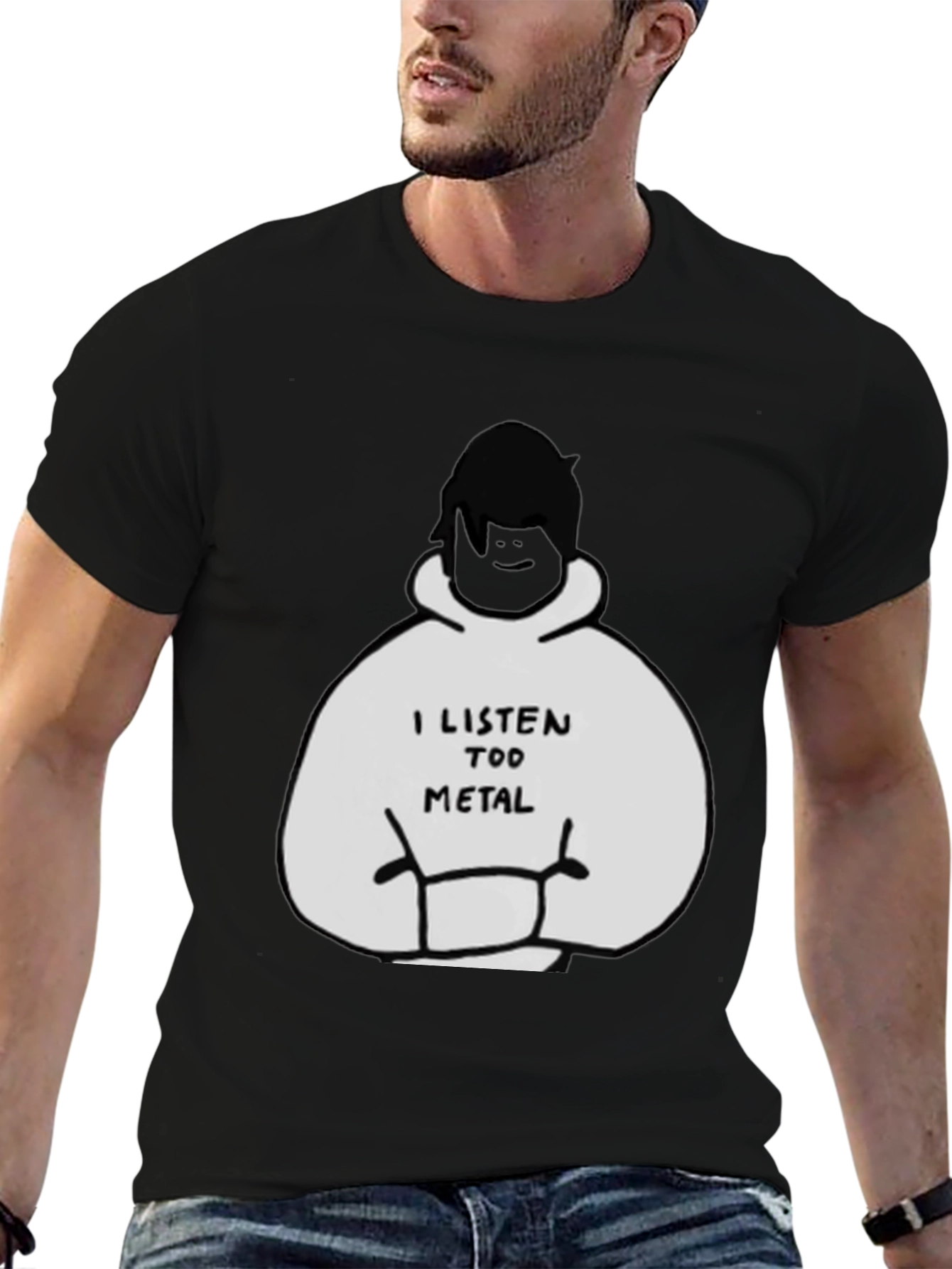 I Listen Too Metal Graphic Tee