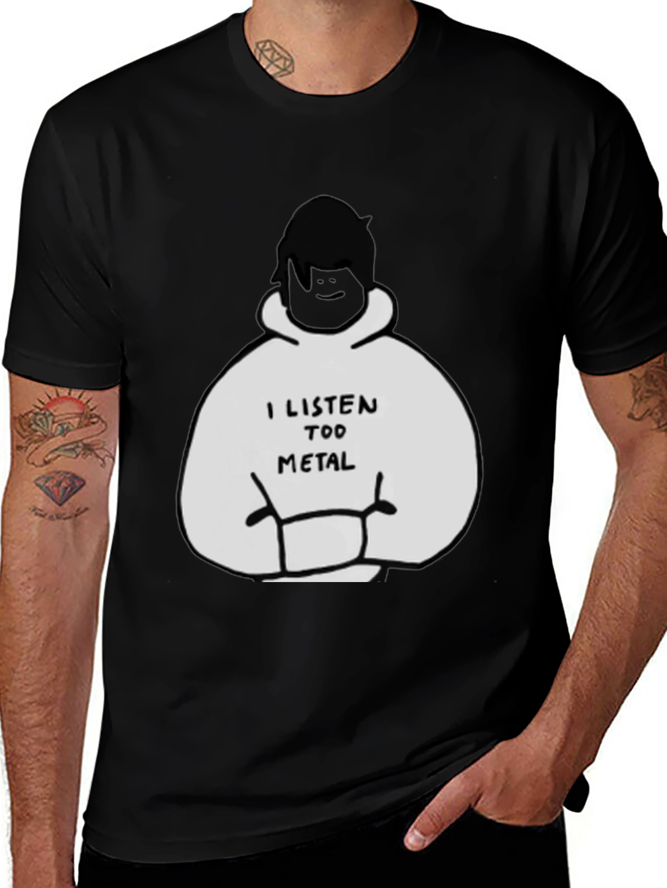 I Listen Too Metal Graphic Tee